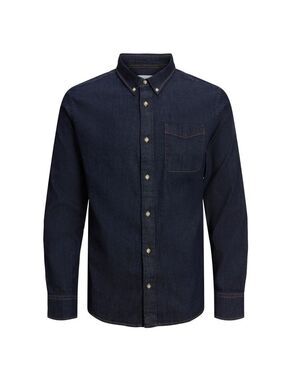 Jack & Jones JPR Brook Premium Dark Wash Denim Button Up Shirt